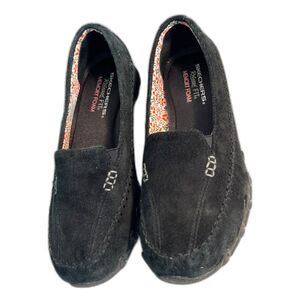 Sketches Women's Black Suede Slip-ons SZ 8.5